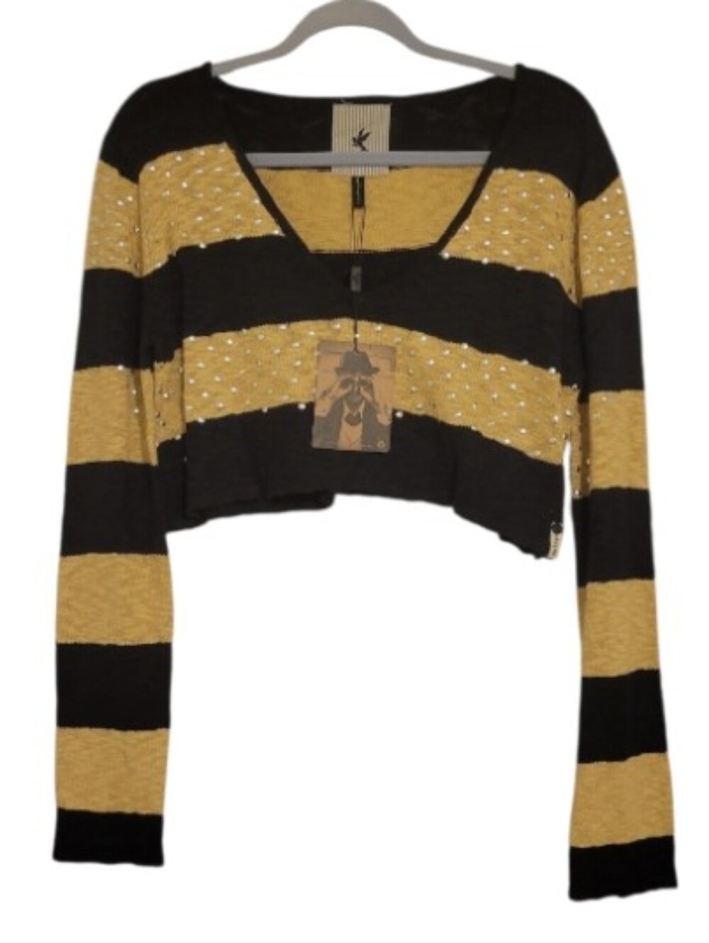 One Teaspoon Studded Crop Sweater